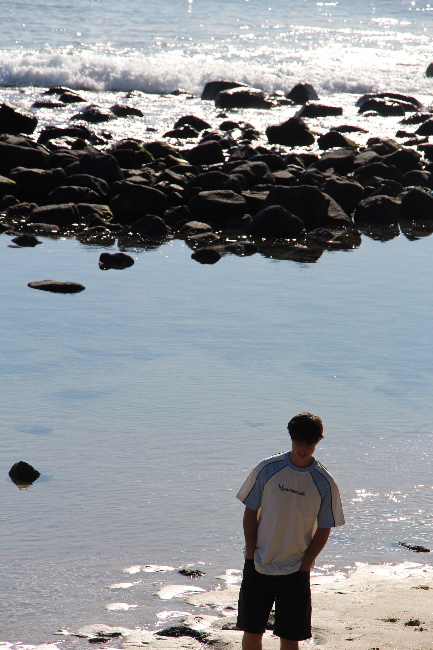 Baby Blue Panel Surf Tee